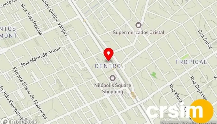 mapa de Prezunic Supermercado, Caixa eletrônico em Nilópolis