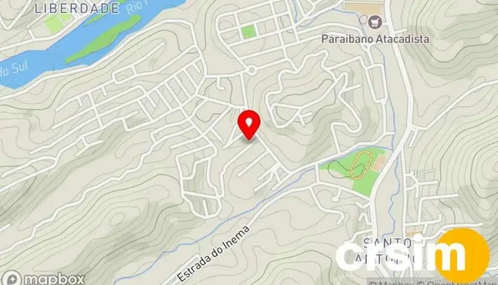 mapa de PS CAMISETAS Ltda Loja de camisetas personalizadas, Loja de uniformes em Paraíba do Sul