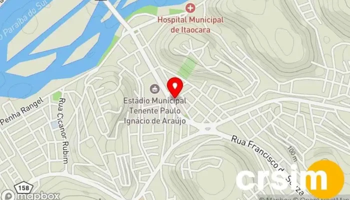 mapa de Q - Pão Padaria & Confeitaria Padaria em Itaocara