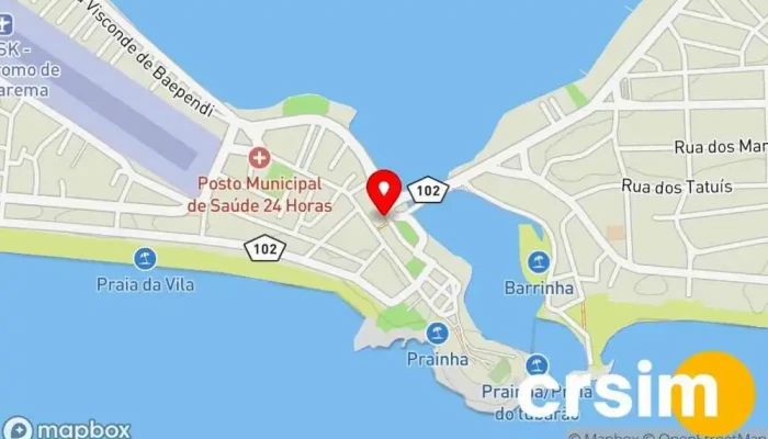 mapa de Quantos Pés Loja em Saquarema