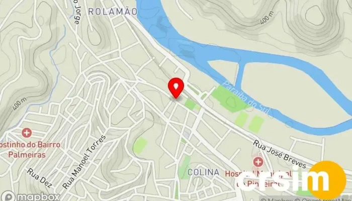 mapa de R. Nini Cambraia, 165-201 - Centro, Pinheiral - RJ, 27197-000, Brasil Ponto de ônibus em Pinheiral