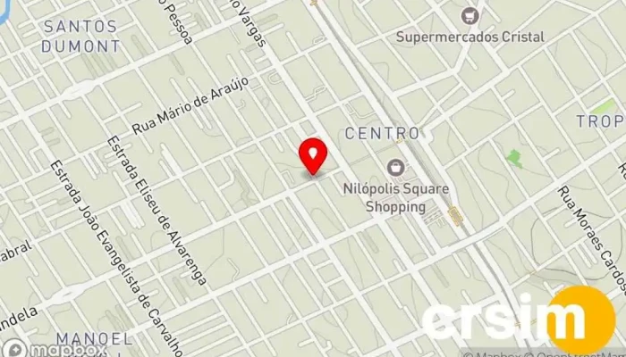 mapa de Ratimbum Loja, Loja de moda infantil, Loja de móveis infantis em Nilópolis
