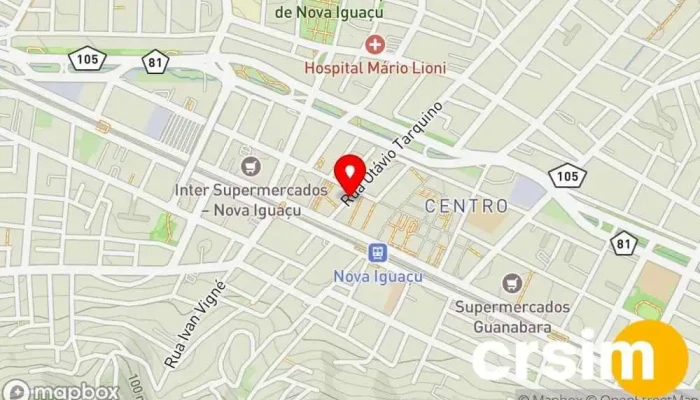 mapa de Razon Loja de moda feminina em Nova Iguaçu