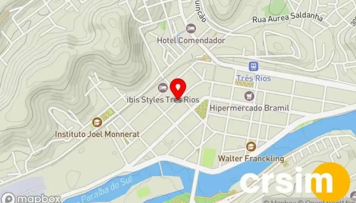 mapa de Real Ferragens Loja de ferramentas em - Três Rios