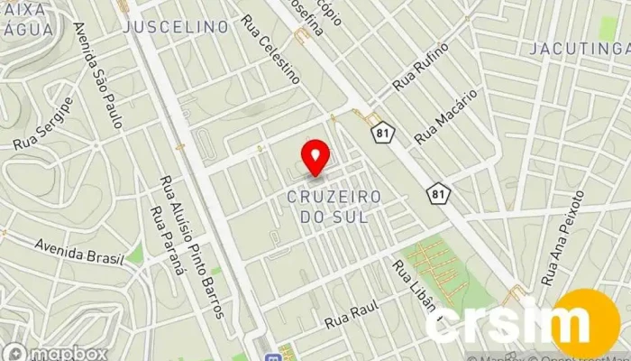 mapa de Recruta Zero Artigos Militares e Bordados Loja de artigos militares, Loja de bordados, Loja de costura em Mesquita