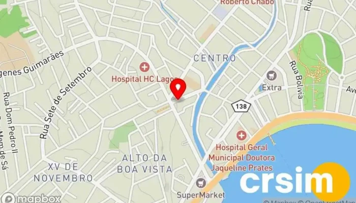 mapa de REEYZA MODA FESTAS Loja de roupas para ocasiões formais em Araruama