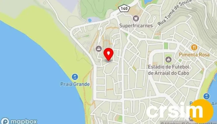 mapa de Rei da moda Loja de Roupa em Arraial do Cabo