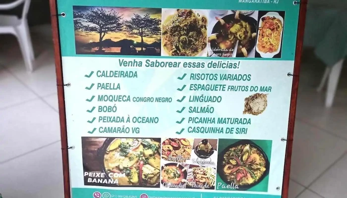 Restaurante Oceano -  Cardapio - Mangaratiba