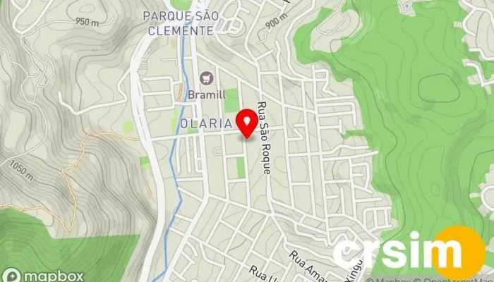 mapa de Roupa de Baixo Loja de lingerie em Nova Friburgo