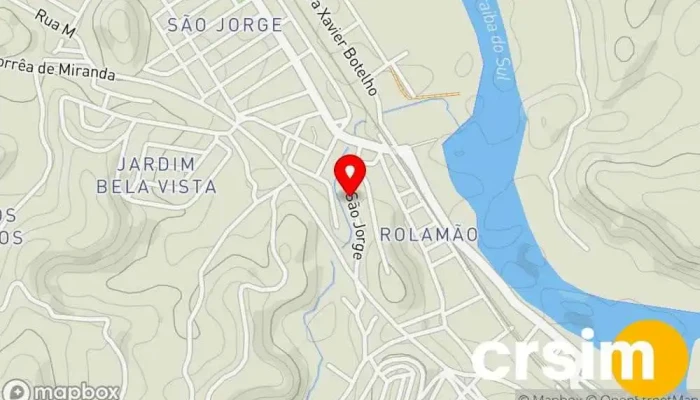 mapa de Rua Sao Jorge 189, Pinheiral - Rio de Janeiro, 27197, Brasil Ponto de ônibus em Pinheiral