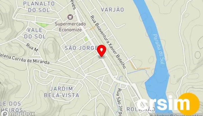 mapa de Rua São Paulo Pinheiral - Rio de Janeiro, Brasil Ponto de ônibus em Pinheiral