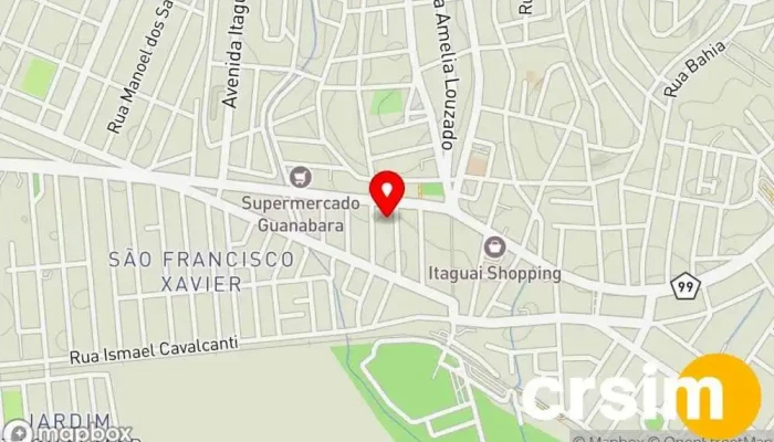 mapa de Sakurá Presentes Papelaria, Loja de Presentes, Loja de artigos para cama, mesa e banho, Perfumaria, Loja de calçado em Itaguaí