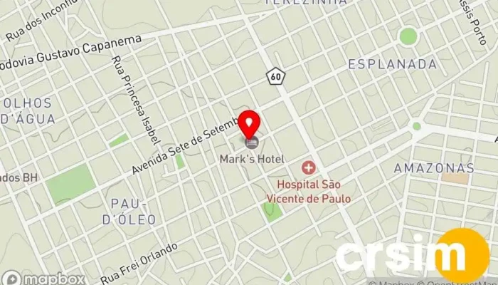 mapa de Santa Fė Store Loja de Roupa em - CENTRO