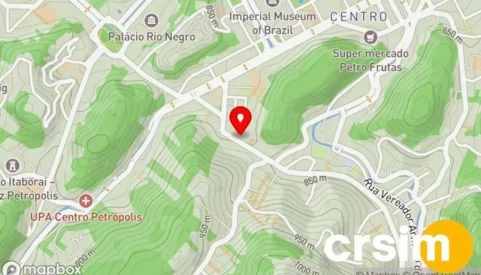 mapa de Serra Shopping Shopping center em Petrópolis