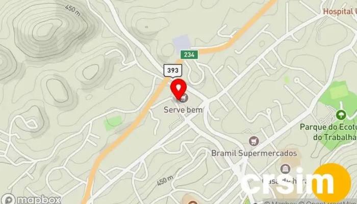 mapa de ServeBem Supermercados Supermercado em - Matadouro