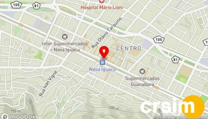 mapa de Sexto Sentido Loja de Roupa em Nova Iguaçu