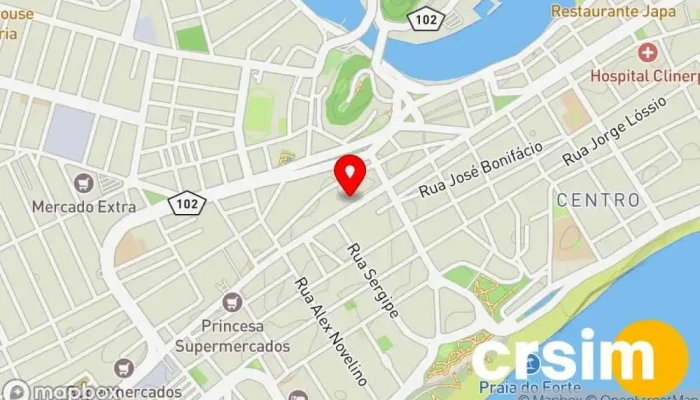 mapa de Shark Suplementos Cabo Frio RJ Loja de vitaminas e suplementos em Cabo Frio