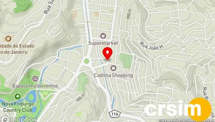 mapa de SHOP 15 Loja em Nova Friburgo