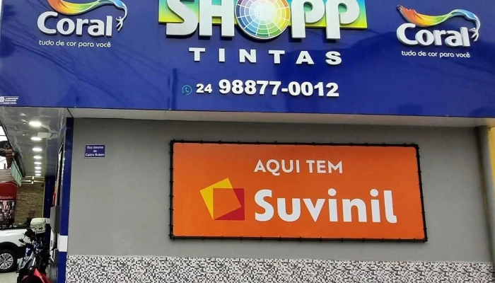 Shopp Tintas Paraty -  Aberto Agora - Paraty