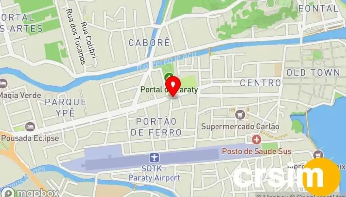mapa de Shopp Tintas Paraty Loja de tintas em Paraty