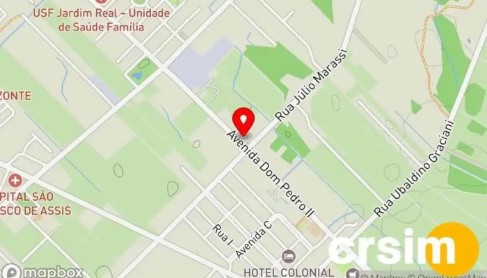 mapa de SHOPPING DO FAZENDEIRO Loja de Roupa, Agricultura e pecuária em Porto Real