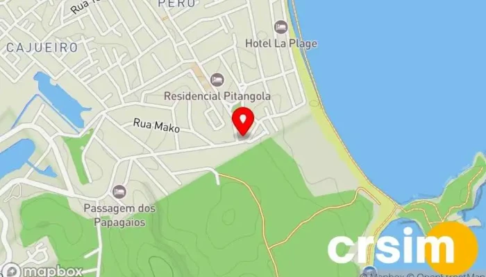 mapa de Shopping do Peró Shopping center em Cabo Frio
