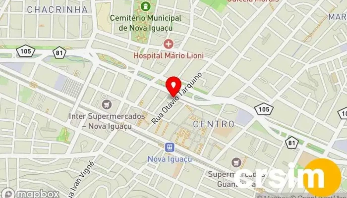 mapa de Shopping nou Loja de Roupa em Nova Iguaçu