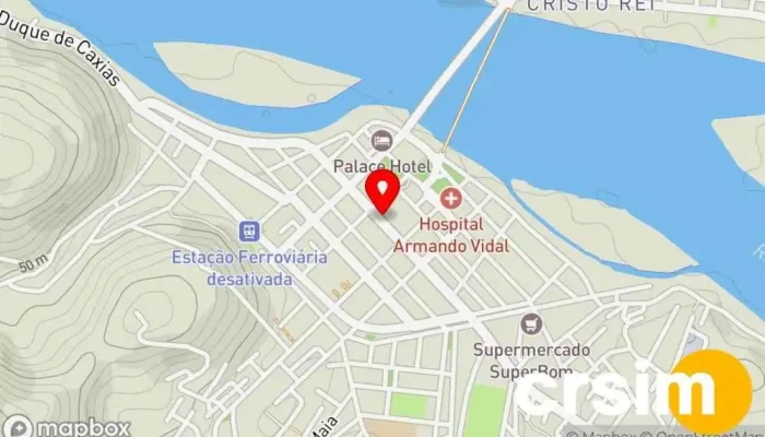 mapa de Showroom Eletro Quartz Loja de móveis em São Fidélis
