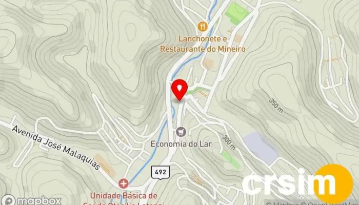 mapa de Siany Armarinho Armarinho em Macuco