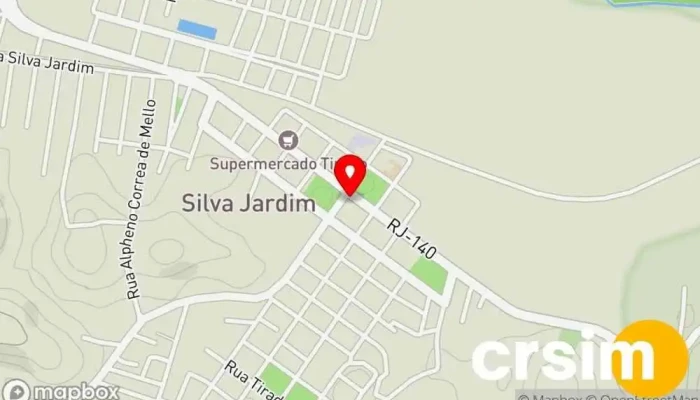 mapa de Sorveteria Expresso Doceria, Sorveteria em Silva Jardim