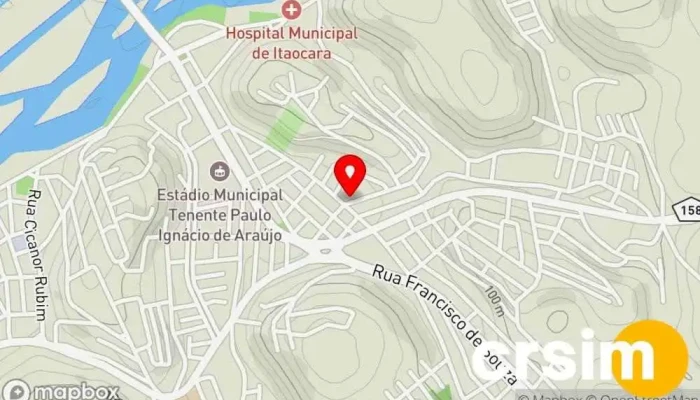 mapa de Sorveteria Sedução Sorveteria em Itaocara