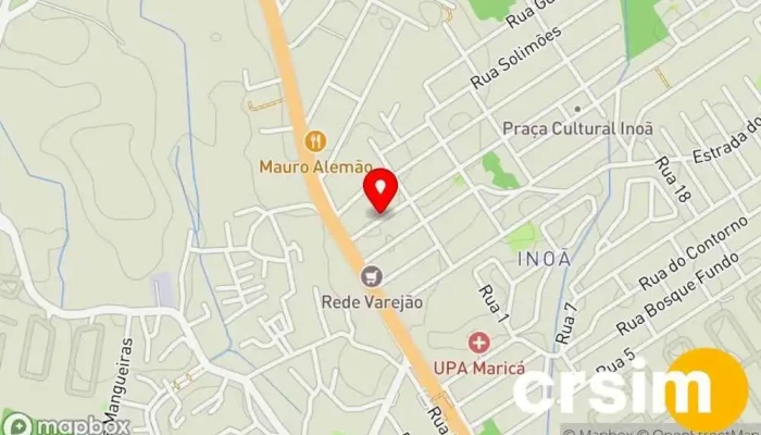 mapa de Spaço 15 Modas Loja de Roupa em Maricá