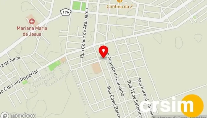 mapa de SR RAÇÕES Pet Shop em Quissamã