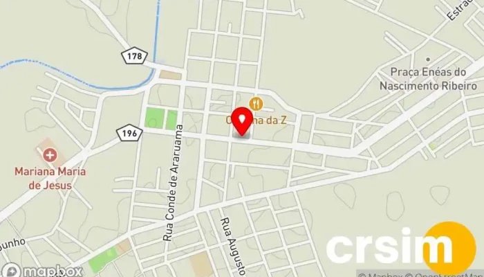 mapa de Supermercado Água & Cia. Supermercado em Quissamã