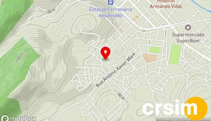 mapa de Supermercado do Plínio Supermercado em São Fidélis