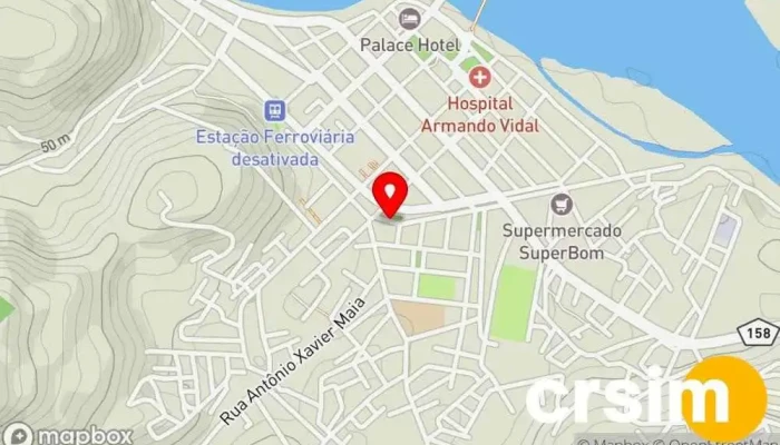 mapa de Supermercado do Povo Supermercado em São Fidélis
