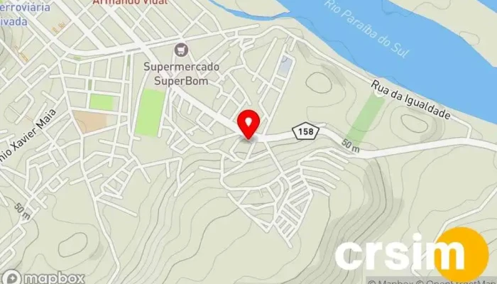 mapa de Supermercados Fluminense Loja 12 Supermercado, Bares, Restaurante em São Fidélis