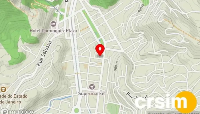 mapa de Tflow Nova Friburgo Loja de roupas para jovens em Nova Friburgo