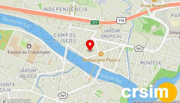 mapa de +Top Loja de Roupa em Resende