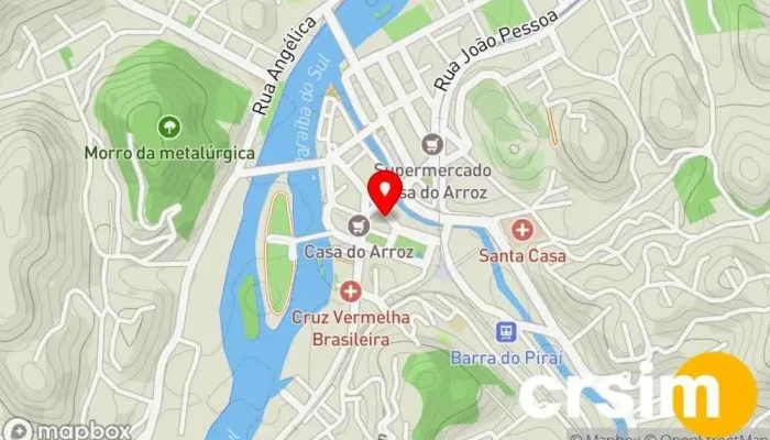 mapa de Top Tênis Esportes Loja de artigos esportivos em Barra do Piraí
