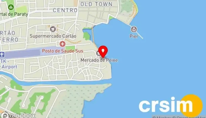 mapa de Toulon Náutica Fornecedor de acessórios para barcos, Loja de tintas em Paraty