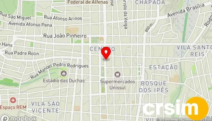 mapa de Una Moda Praia e Lingerie Loja de roupas de banho em - Centro