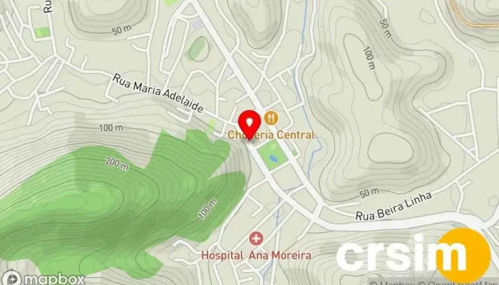 mapa de Uni Duni Te Loja de roupas para bebês em Conceição de Macabu