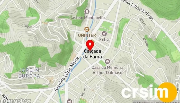 mapa de Unisport Loja de roupas esportivas em R. Francisco Sá