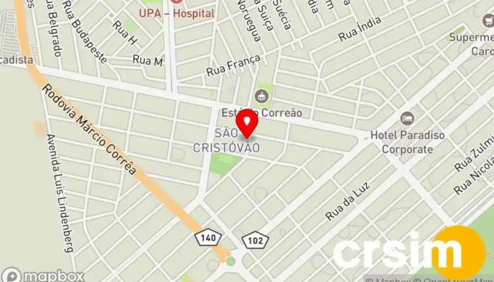 mapa de UP! MODA FEMININA (SAO CRISTOVÃO -CABO FRIO) Loja de Roupa em Cabo Frio