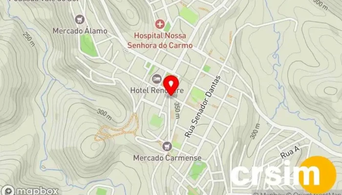 mapa de Urbana Joalheria especializada em itens personalizados em Carmo