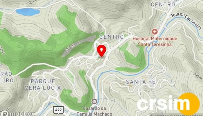 mapa de Vale Encantado Festas Loja de artigos para festas em São José do Vale do Rio Preto