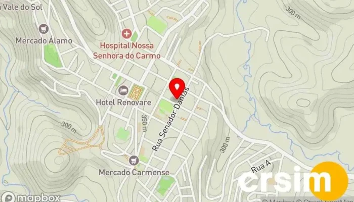 mapa de Vivíssima Lingerie Loja de lingerie em Carmo