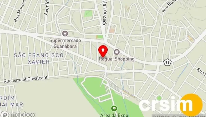 mapa de VME MODAS EVANGÉLICAS Loja de Roupa em Itaguaí