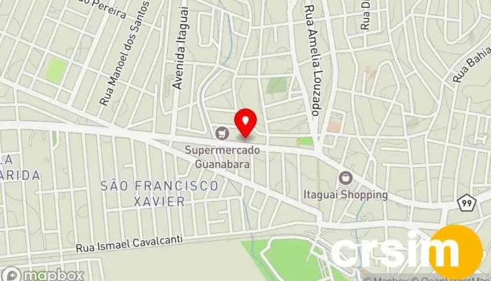 mapa de Von Top Loja de Roupa em Itaguaí
